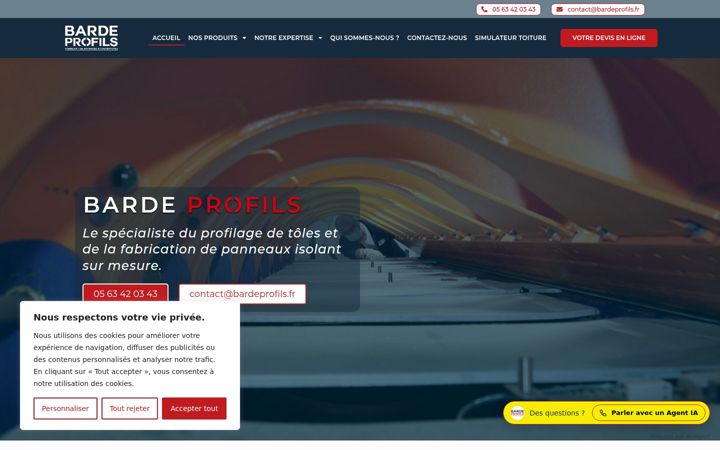 Screenshot of bardeprofils.fr