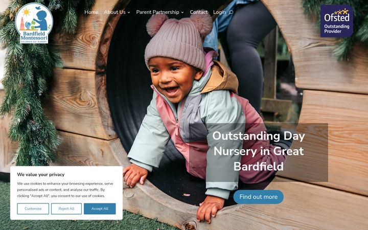 Screenshot του bardfieldmontessori.co.uk