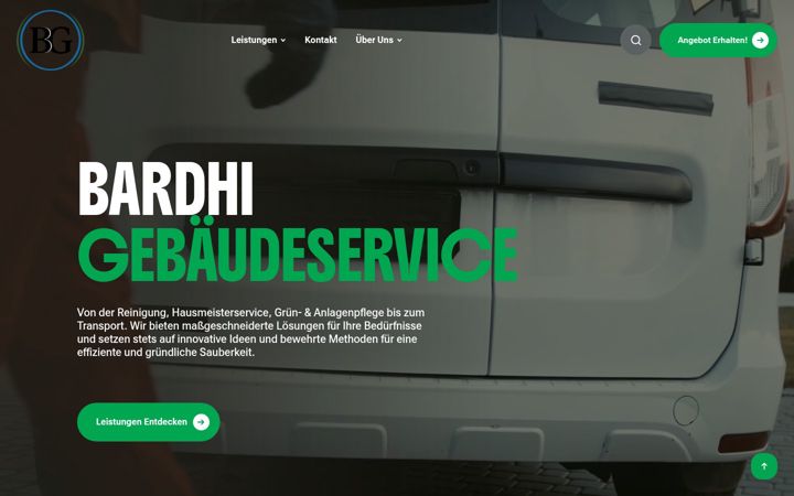 Screenshot of bardhi-reinigungsservice.de