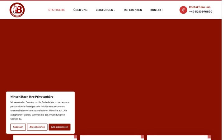 Screenshot of bardhoshi.de