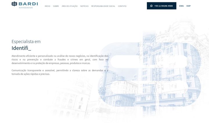 Screenshot of bardiadvogados.com.br