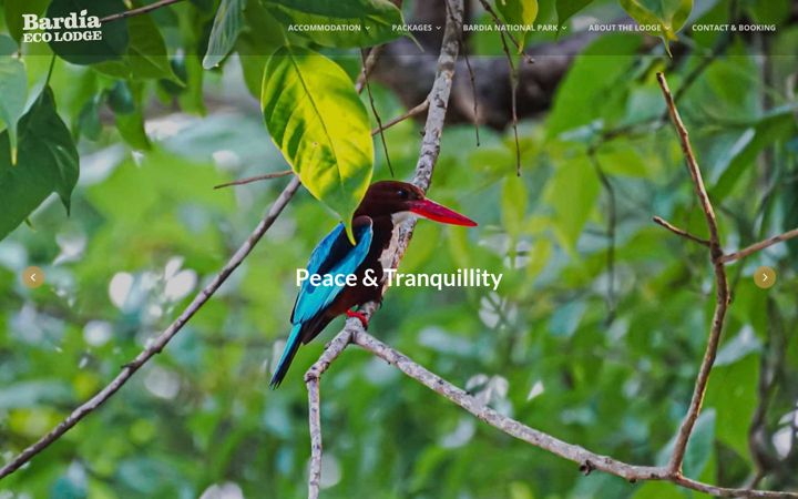 Screenshot of bardiaecolodge.com