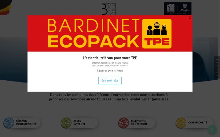 Skjermbilde av bardinet-telecom.fr