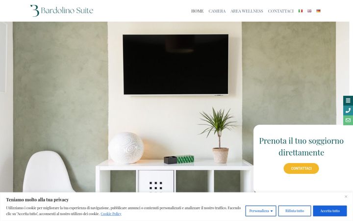 Screenshot of bardolinosuite.it