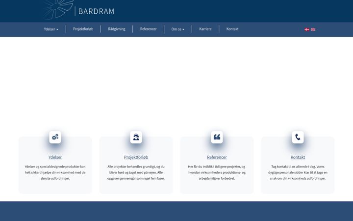 Screenshot of bardram.dk