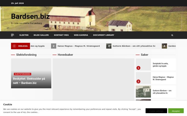 Screenshot of bardsen.biz
