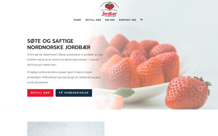 Screenshot of bardujordbaer.no