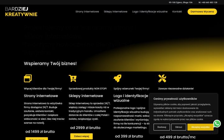 Screenshot of bardziejkreatywnie.pl
