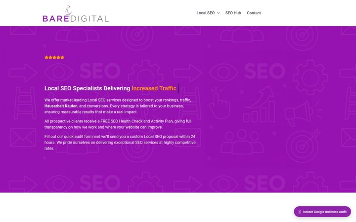 Screenshot of bare-digital.com