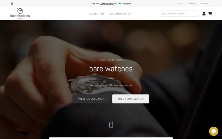 Screenshot of bare-watches.com