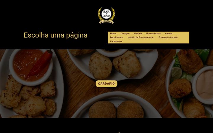 Screenshot of barechoperiaesperanca.com.br