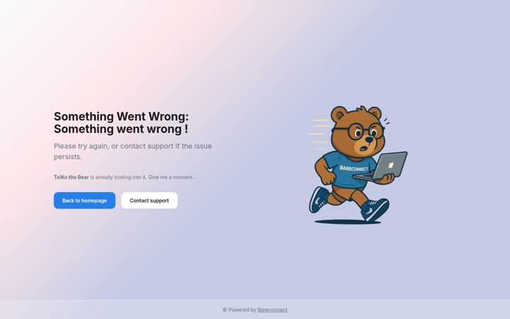 Screenshot of bareconnect.com