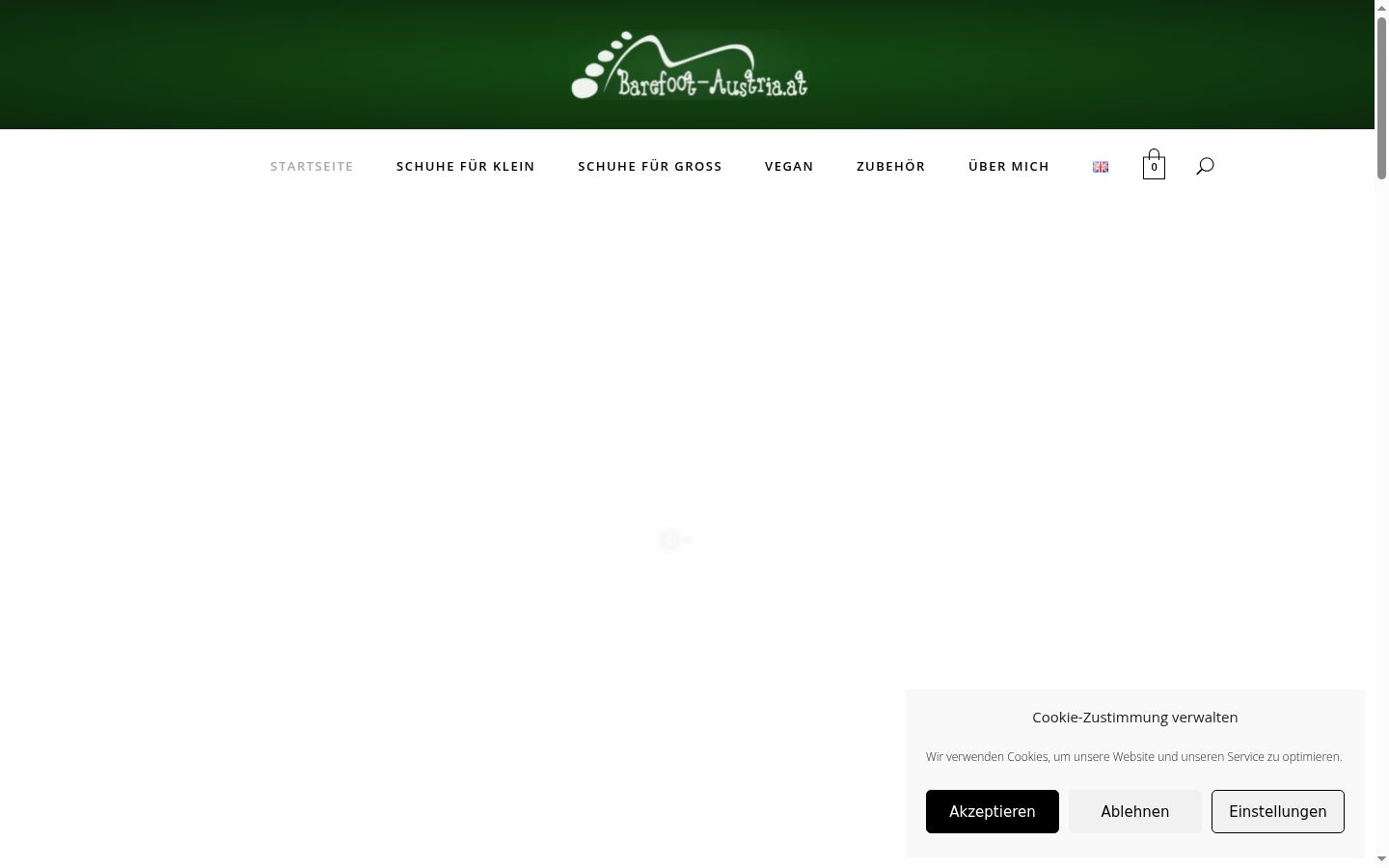 Screenshot van de toestemmingsbanner zoals getoond vóór enige interactie