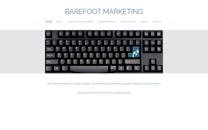 Screenshot of barefoot-marketing.com