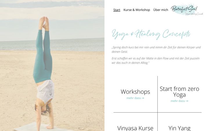 Screenshot of barefoot-soul.com