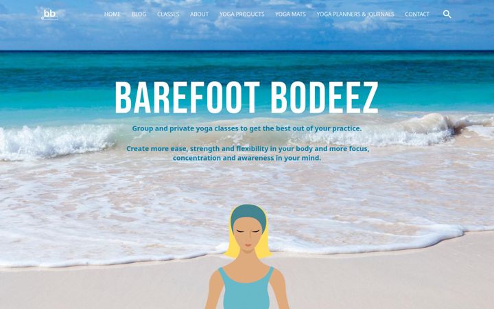 Screenshot of barefootbodeez.com