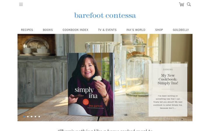 Screenshot of barefootcontessa.com