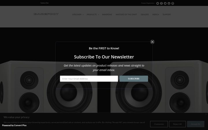 Screenshot of barefootsound.com