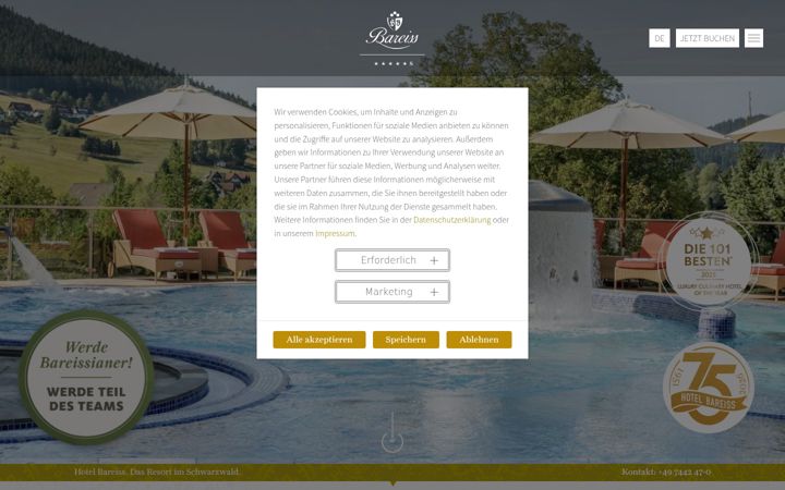 Screenshot of bareiss.com