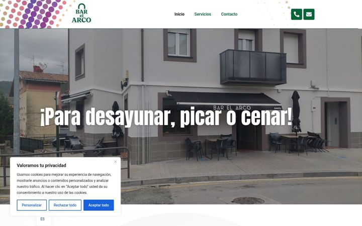 Screenshot of barelarco.com