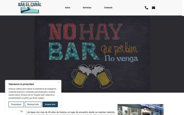 Screenshot of barelcanal.com