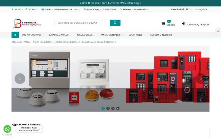 Ekrānuzņēmums no barelelektrik.com.tr