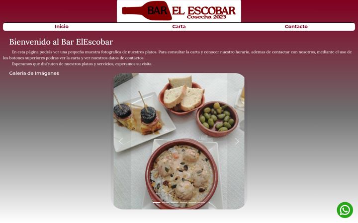 Screenshot ta' barelescobar.es