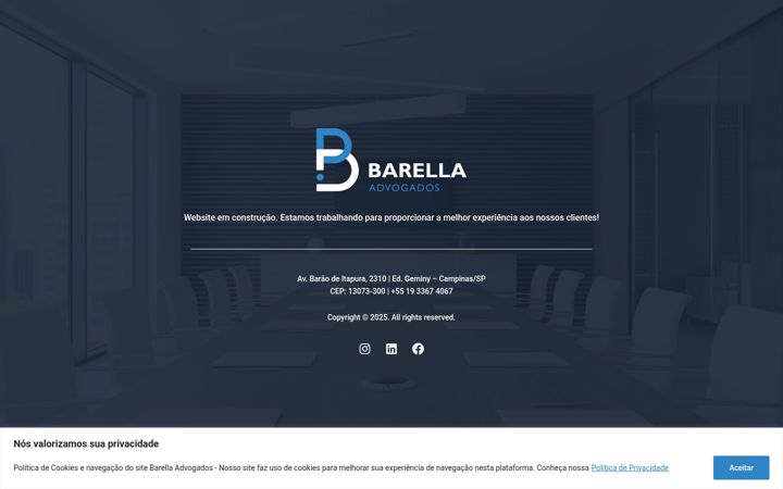 Screenshot of barella.adv.br