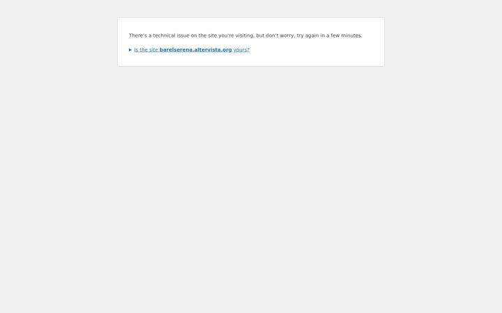 Screenshot of barelserena.altervista.org