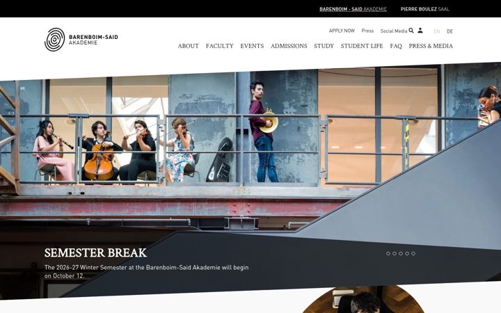 Screenshot of barenboimsaid.de