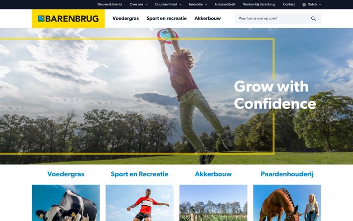 Screenshot of barenbrug.be
