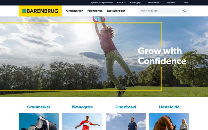 Screenshot of barenbrug.dk
