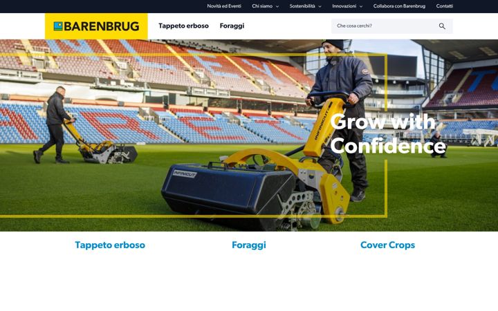 Screenshot of barenbrug.it