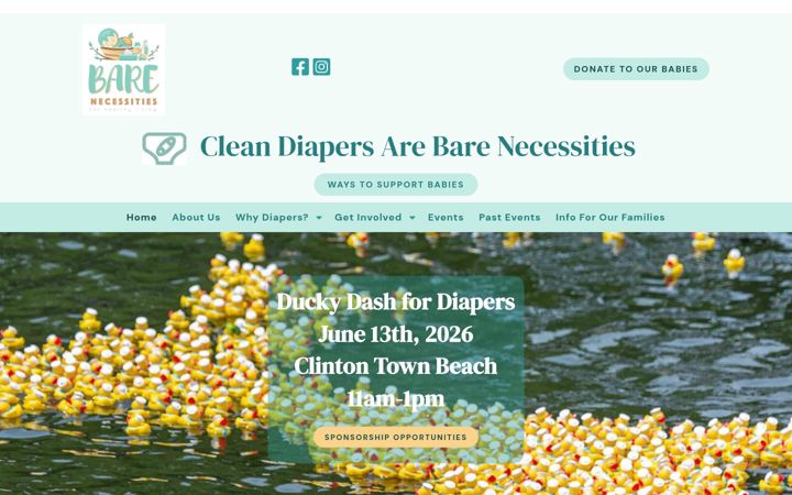 Screenshot of barenecessitiesct.org