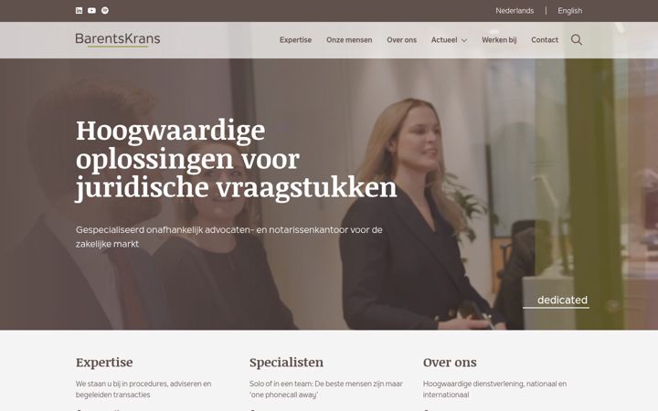 Screenshot of barentskrans.nl