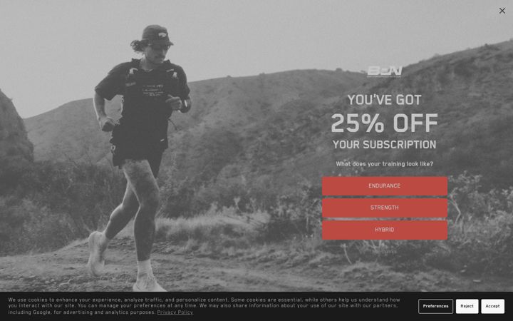 Screenshot of bareperformancenutrition.com