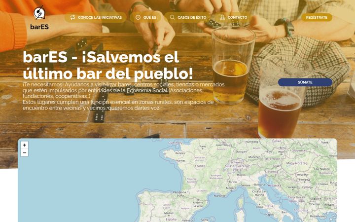 Screenshot of baresdelaeconomiasocial.es