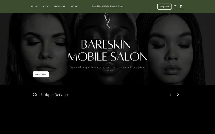 Screenshot ta' bareskinmobilesalon.com