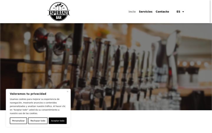Screenshot of baresperanzabagatza.com