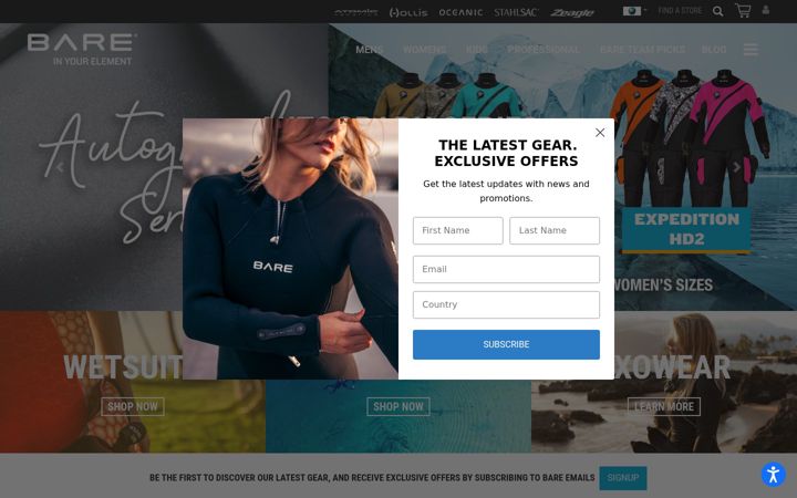 Screenshot of baresports.com