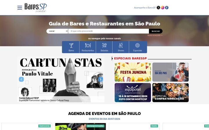 Ekrānuzņēmums no baressp.com.br