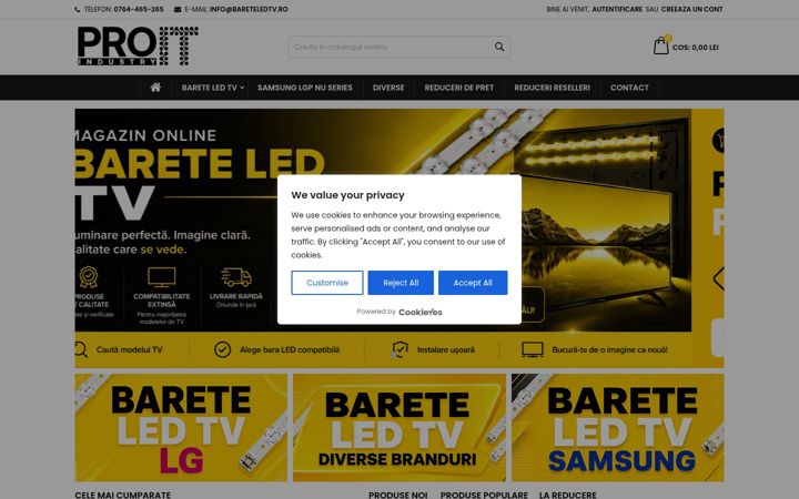 Screenshot of bareteledtv.ro