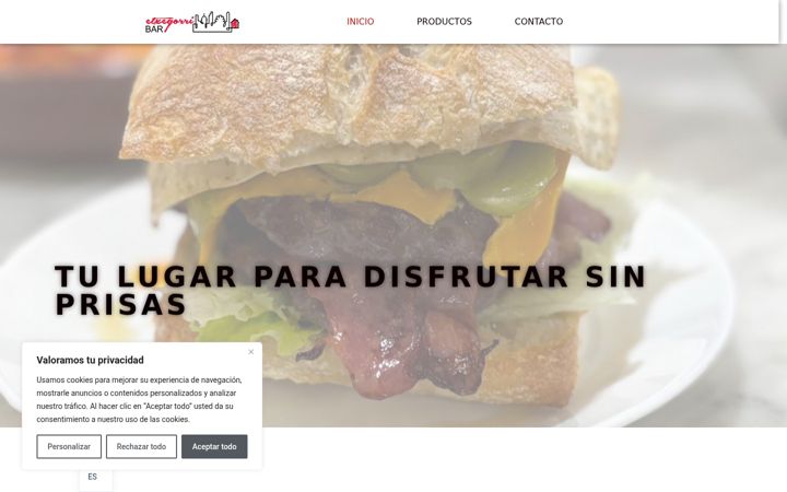 Screenshot of baretxegorri.com