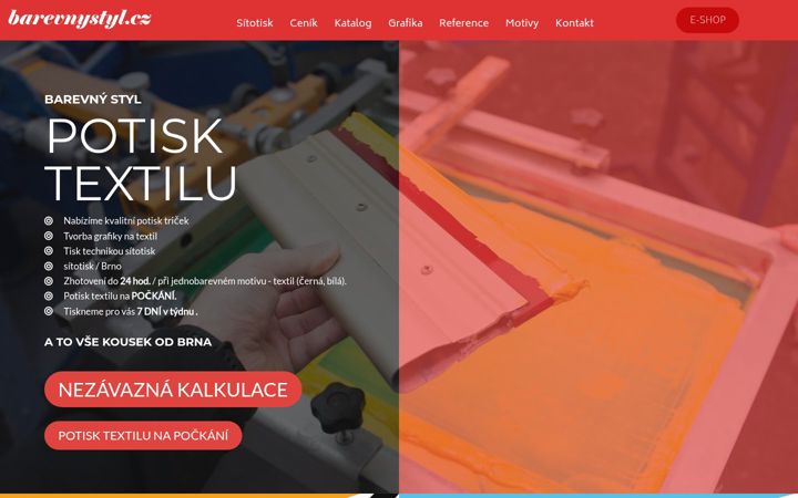 Screenshot of barevnystyl.cz