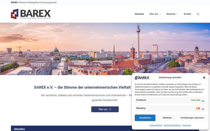 Screenshot of barex-ev.de