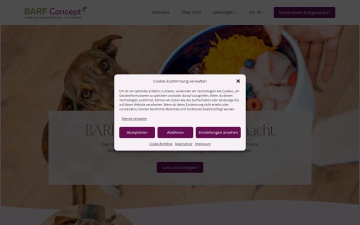 Screenshot of barf-concept.de