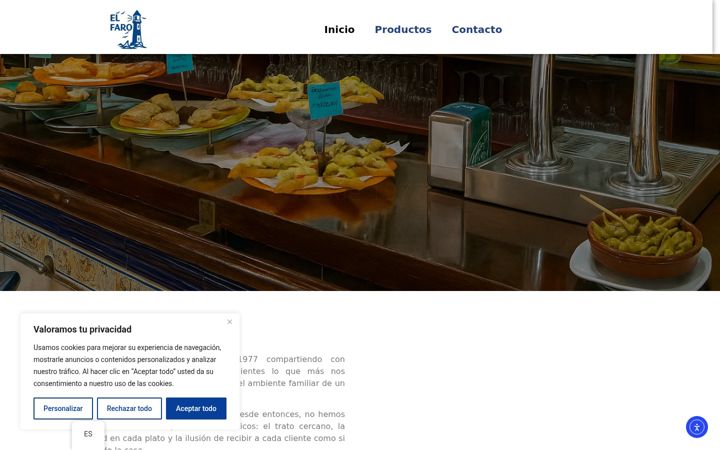 Screenshot of barfaroportugalete.com