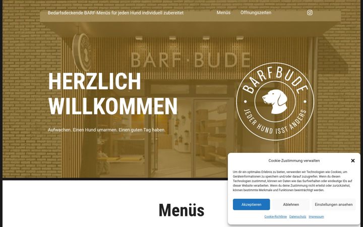 Screenshot of barfbude.com