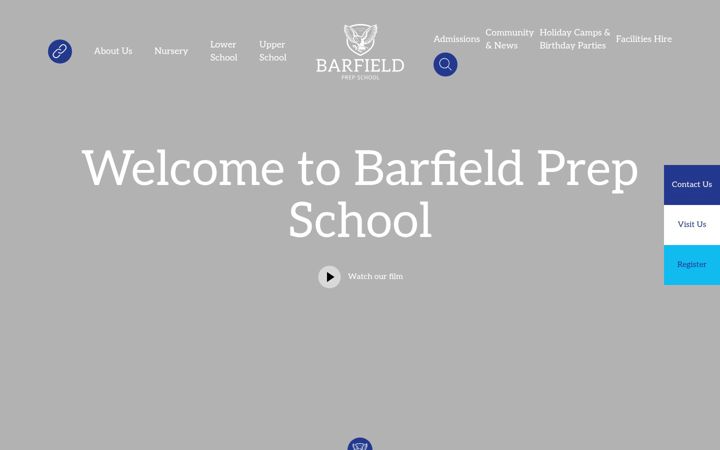 Screenshot of barfieldprep.org.uk