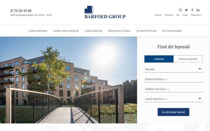 Screenshot di barfoedgroup.dk